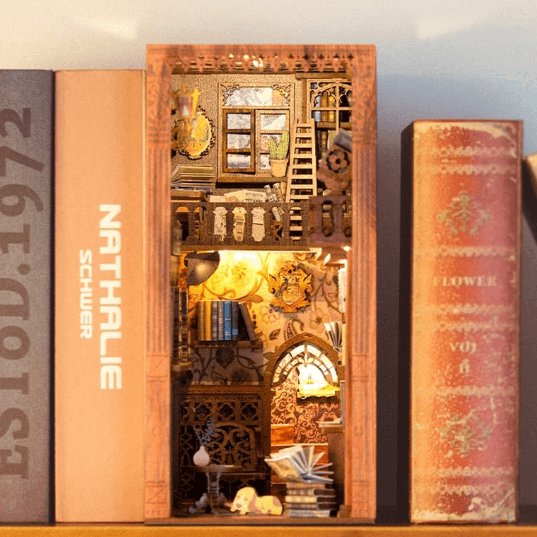 Book Nooks DIY 3D Wooden Puzzle