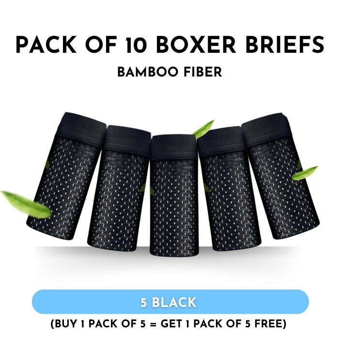 BoxHero - Pack of 10 bamboo fiber boxer briefs - Buy 5, get 10