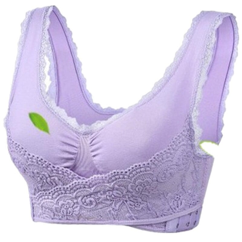 Buckle Bra - Comfy Corset Bra Front Cross Side Buckle Lace Bras