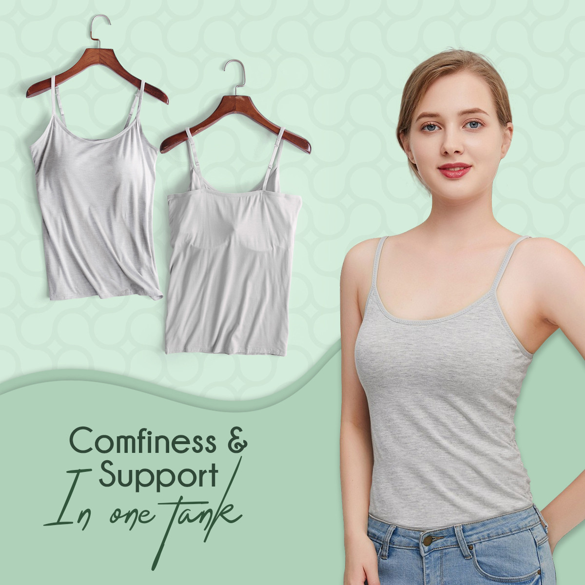 Camisole Tank With Built-In Bra