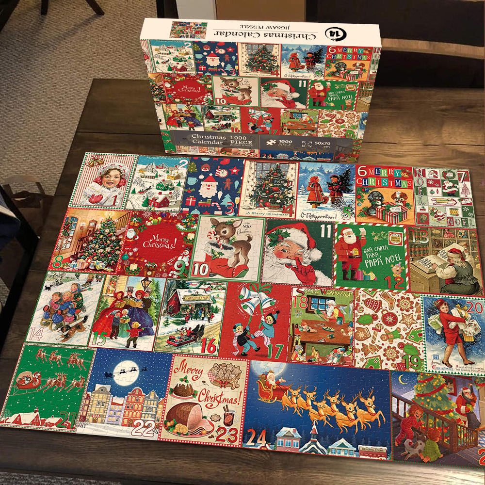 Christmas Advent Calendar Jigsaw Puzzle  1000pcs