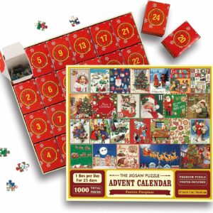 Christmas Advent Calendar Jigsaw Puzzle  1000pcs