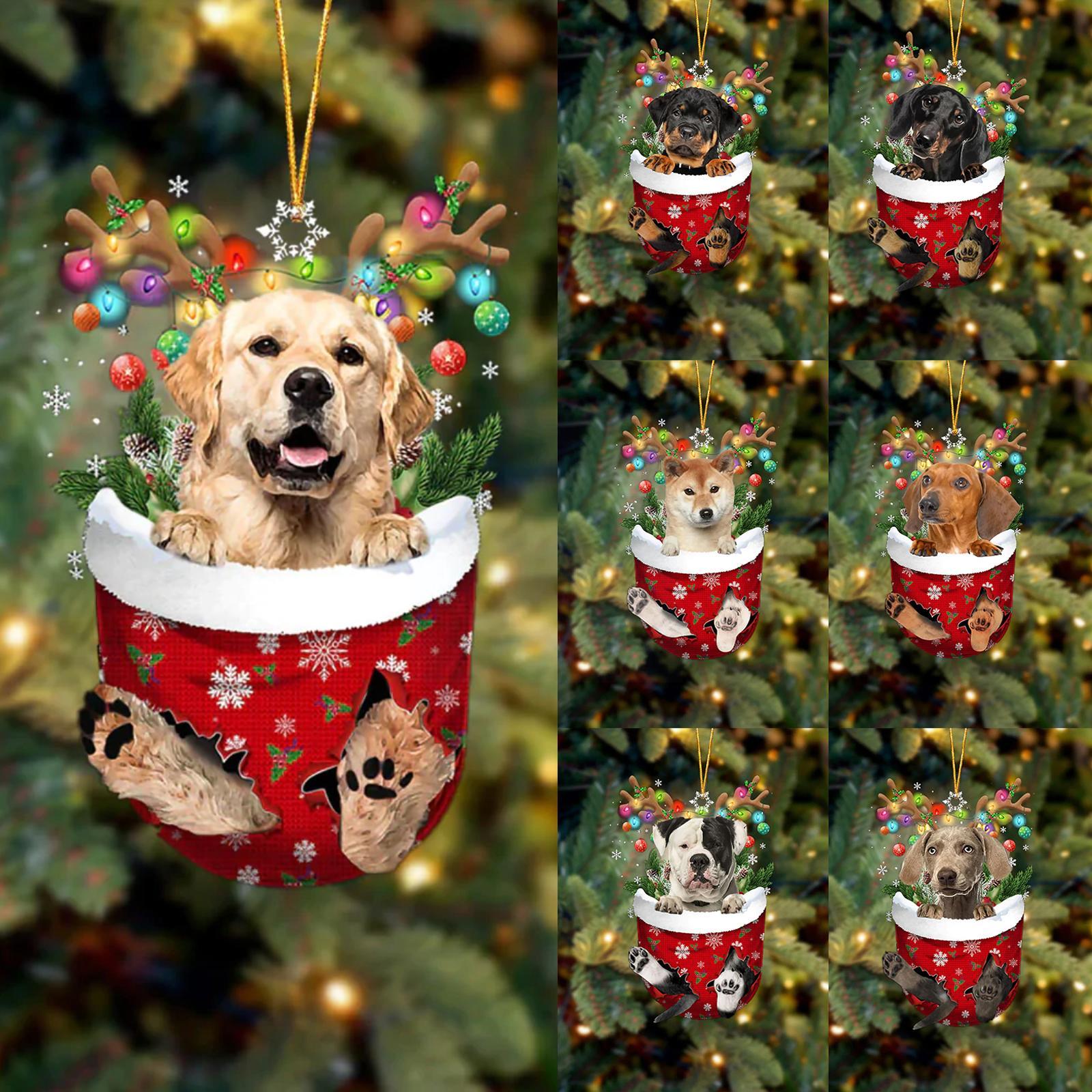 Christmas Dogs Ornaments