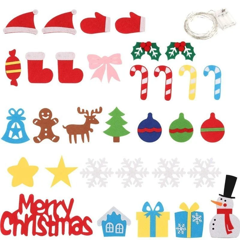 Christmas Promotion 49% OFF - DIY Felt Christmas Tree Set