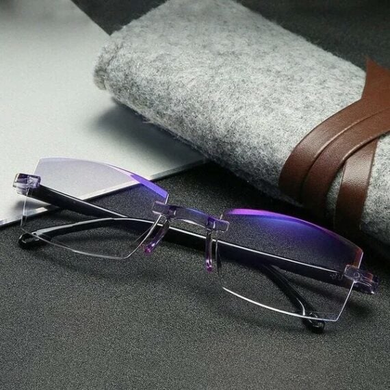 Clarkod Sapphire High Hardness Anti-Blue Progressive Far And Near Dual-Use Glasses