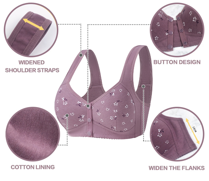 Comfortable & Convenient Front Button Bra