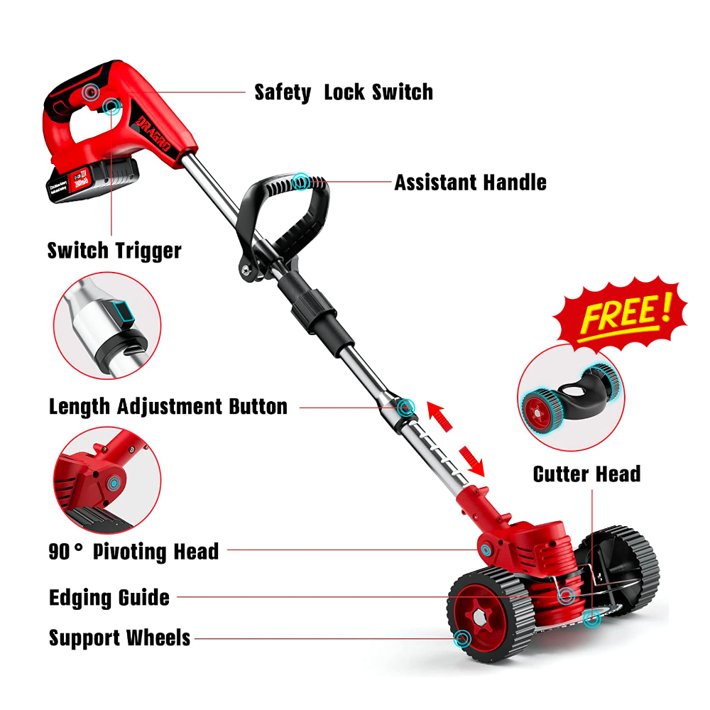 Cordless Lawn Trimmer (+ FREE Wheels)