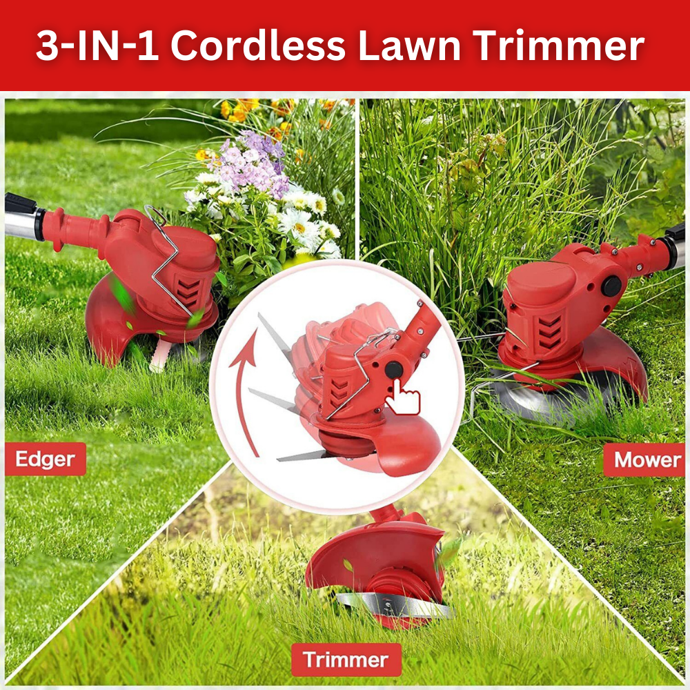 Cordless Lawn Trimmer (+ FREE Wheels)