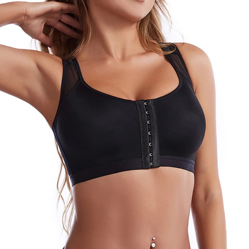 CURVEBRA - Last day 70% OFF - Front Closure Posture Wireless X-Shaped Back Support Full Coverage Bra