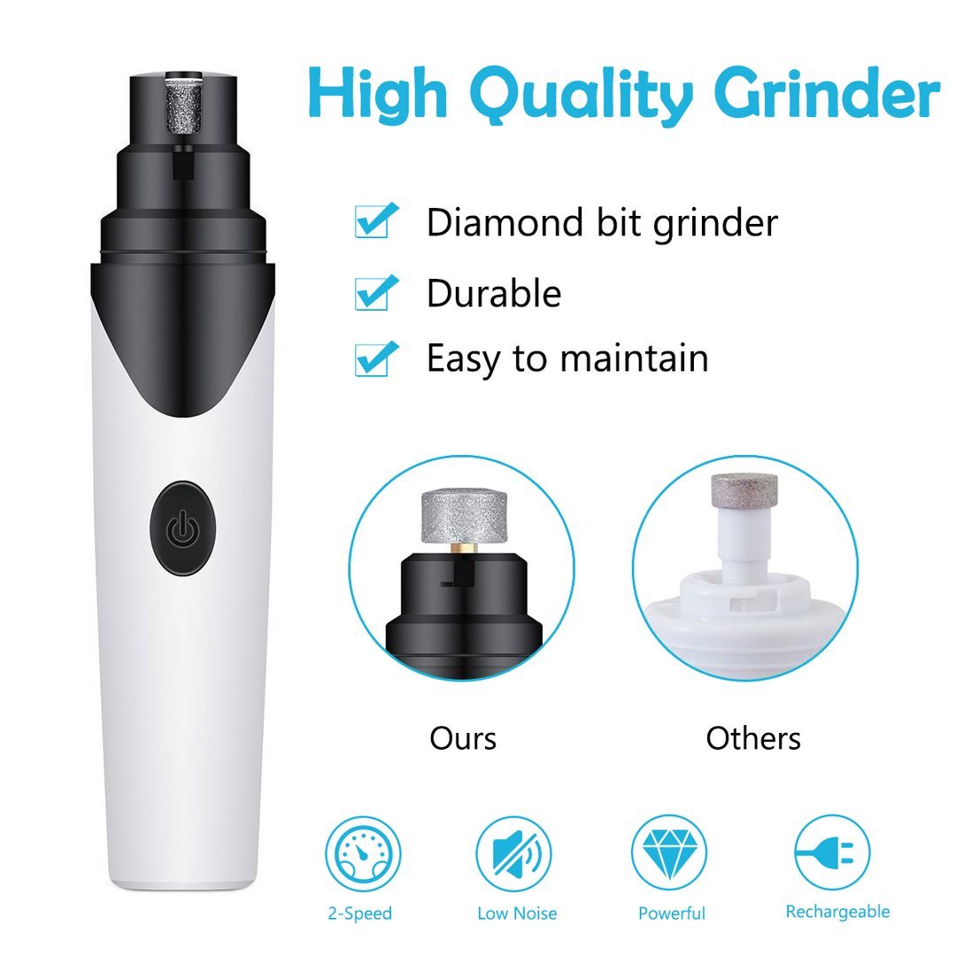 Dog Nail Trimmer – Electric NailÂ Grinder For Dogs – Soft Pet Paws