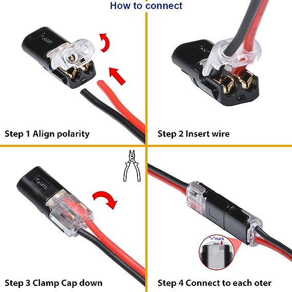 Double – Wire Plug-in Connector With Locking Buckle