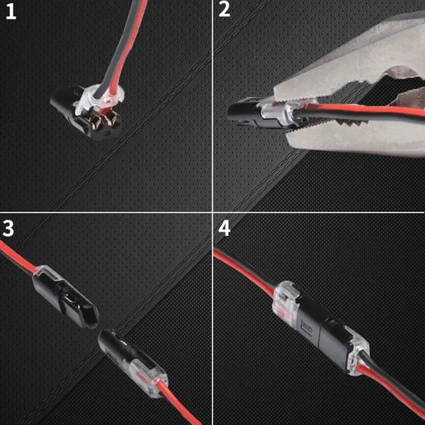 Double - Wire Plug-in Connector With Locking Buckle