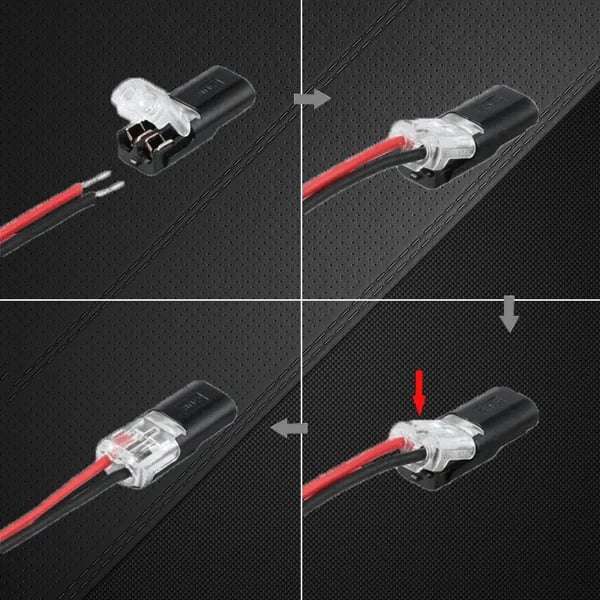 Double - Wire Plug-in Connector With Locking Buckle