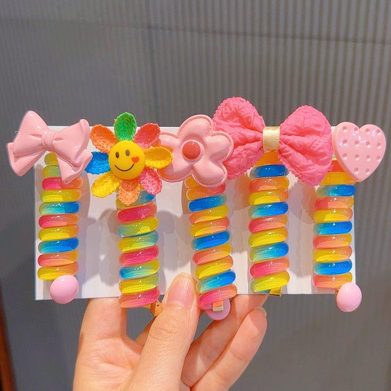 Early Christmas Sale - Colorful Telephone Wire Hair Bands for Kids