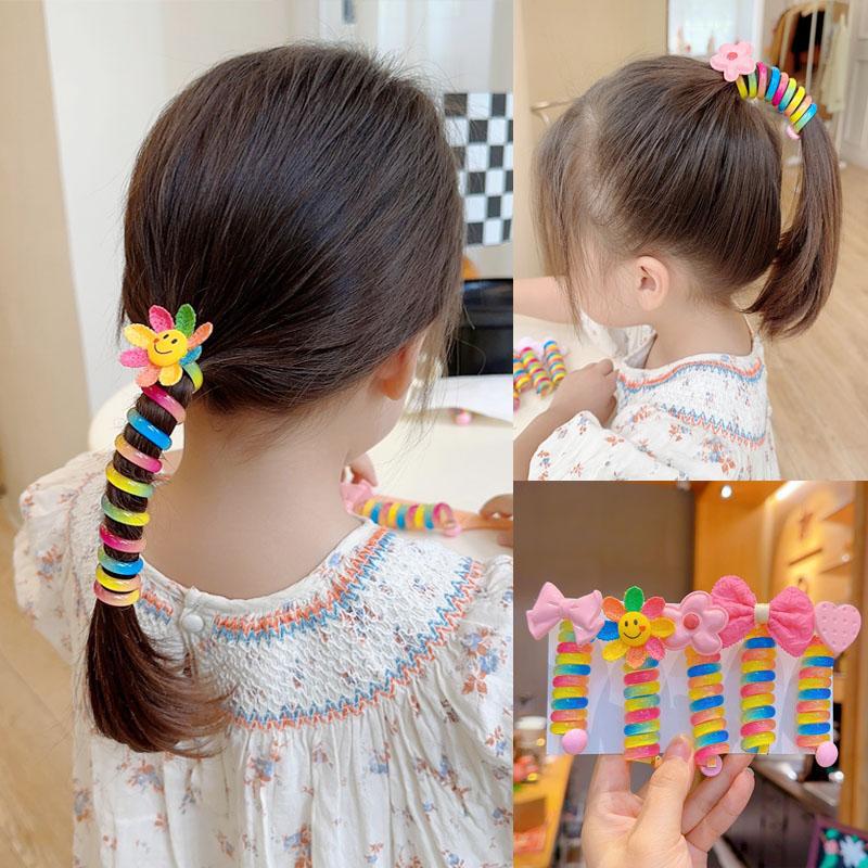 Early Christmas Sale - Colorful Telephone Wire Hair Bands for Kids