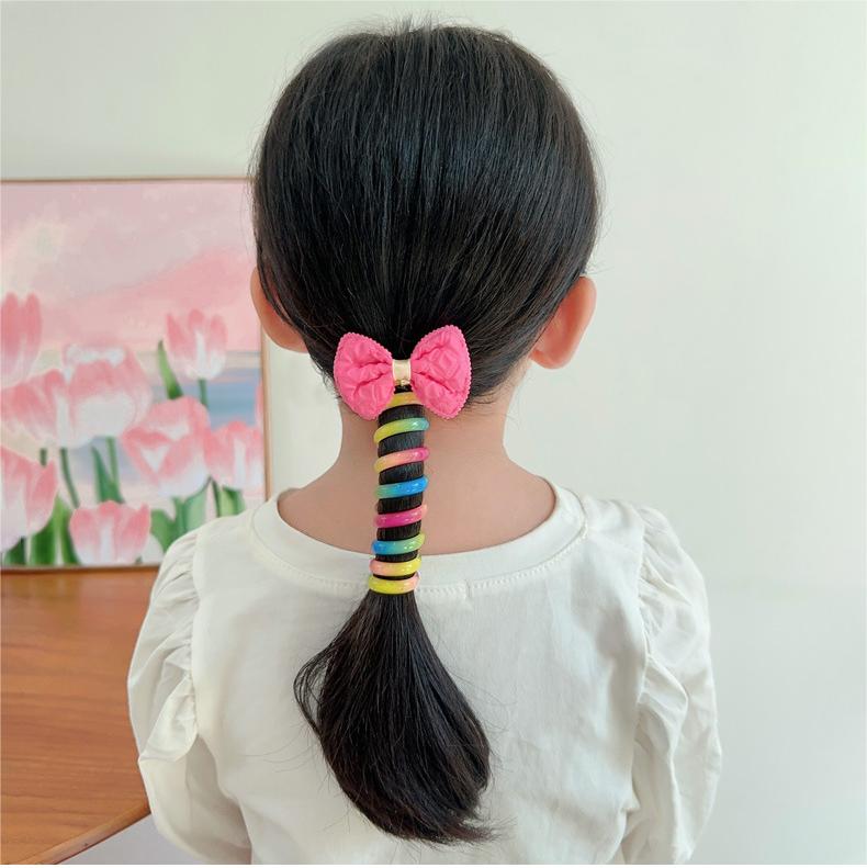 Early Christmas Sale - Colorful Telephone Wire Hair Bands for Kids