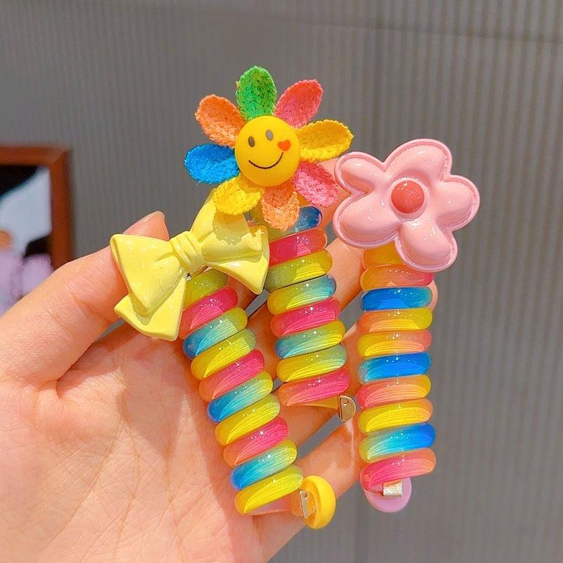 Early Christmas Sale - Colorful Telephone Wire Hair Bands for Kids