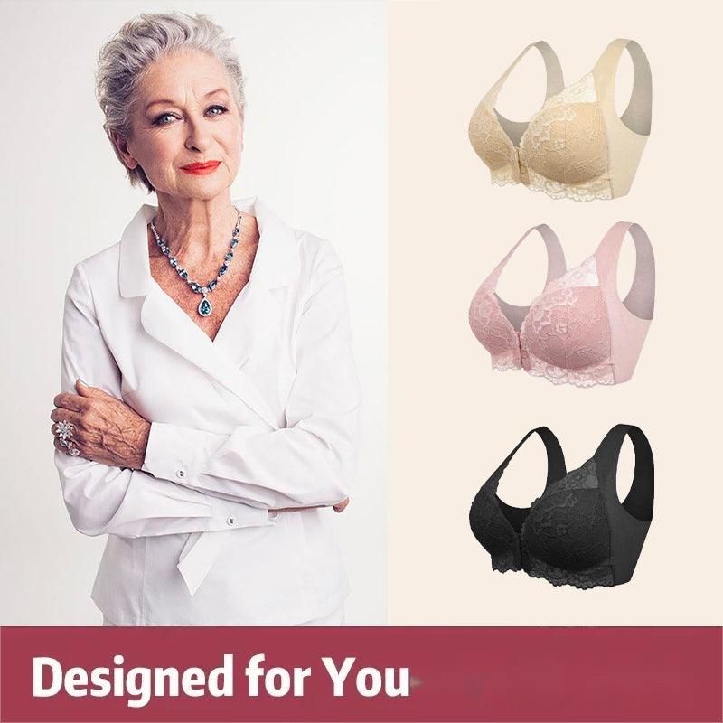 ELIZABETH FRONT CLOSURE ‘5D’ SHAPING WIRELESS BEAUTY BACK BRA(BUY 1 GET 2 FREE)(3 PACK)