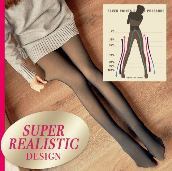 Flawless Legs Fake Translucent Warm Fleece Pantyhose