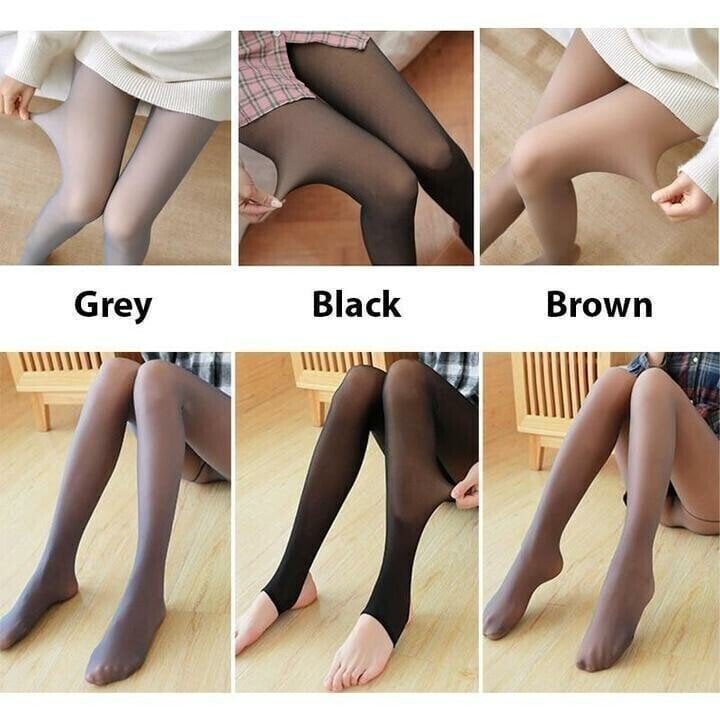 Flawless Legs Fake Translucent Warm Fleece Pantyhose