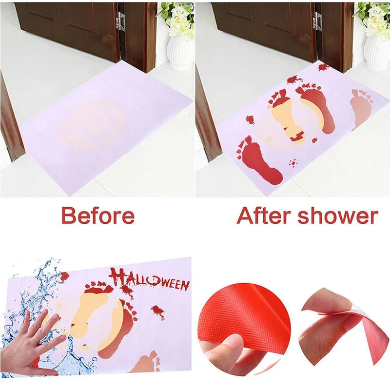 Halloween Special 49% OFF-Bloody Color Changing Bath Mat