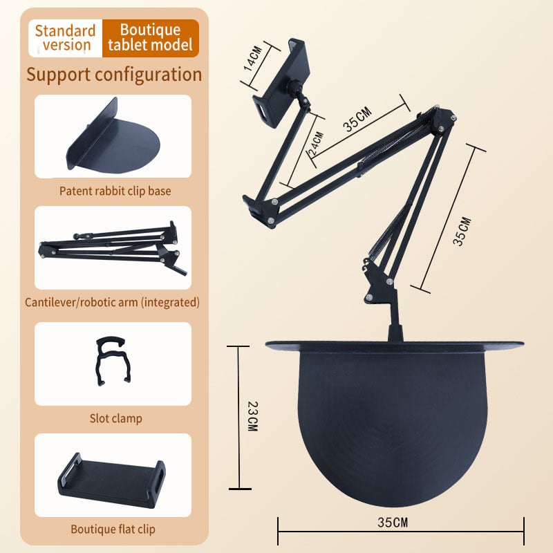 Hidden Bedside Phone/Tablet Holder Retractable