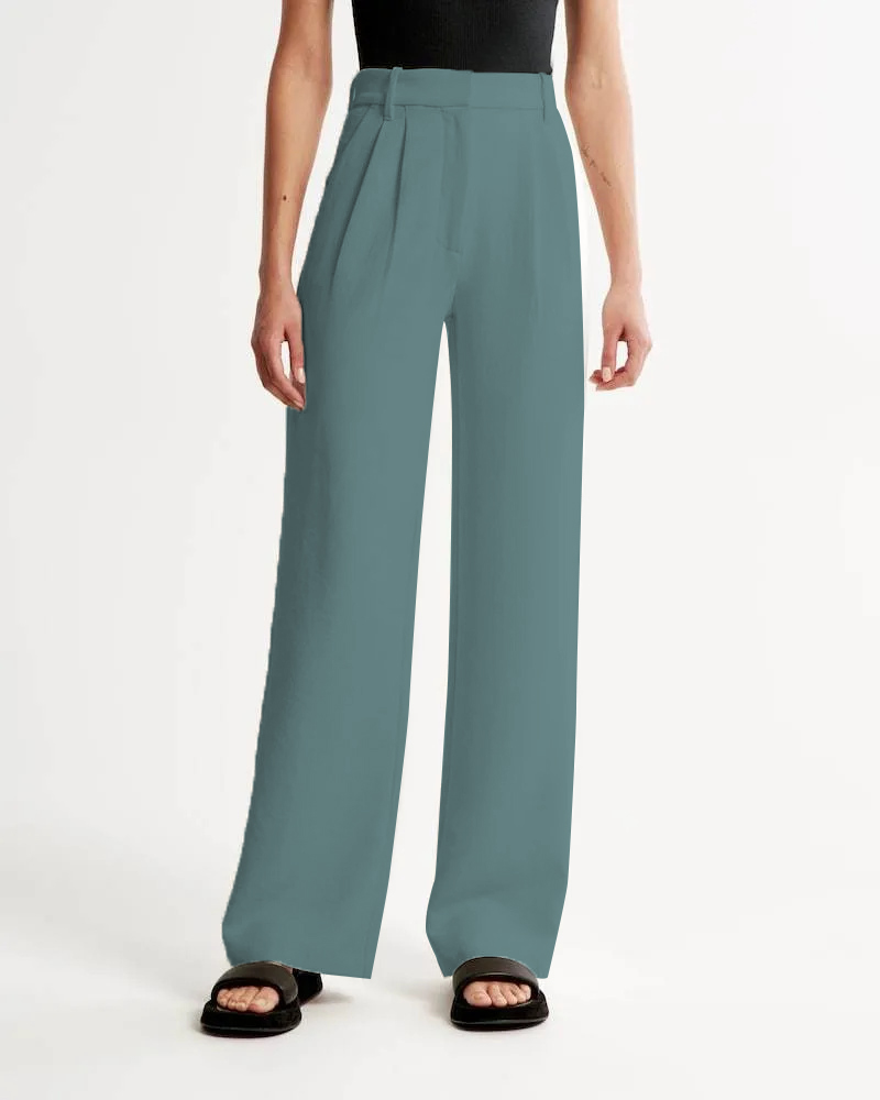 High Waist Tailored Wide Leg Pants (Buy 2 Free Shipping)