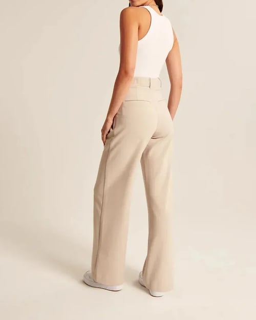 High Waist Tailored Wide Leg Pants (Buy 2 Free Shipping)