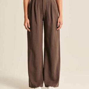 HIGH WAIST TAILORED WIDE LEG PANTS