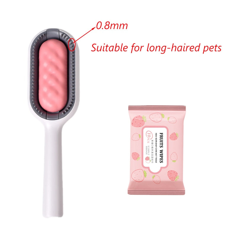 Innovative Pet Hair Detangling Comb with Integrated Water Tank