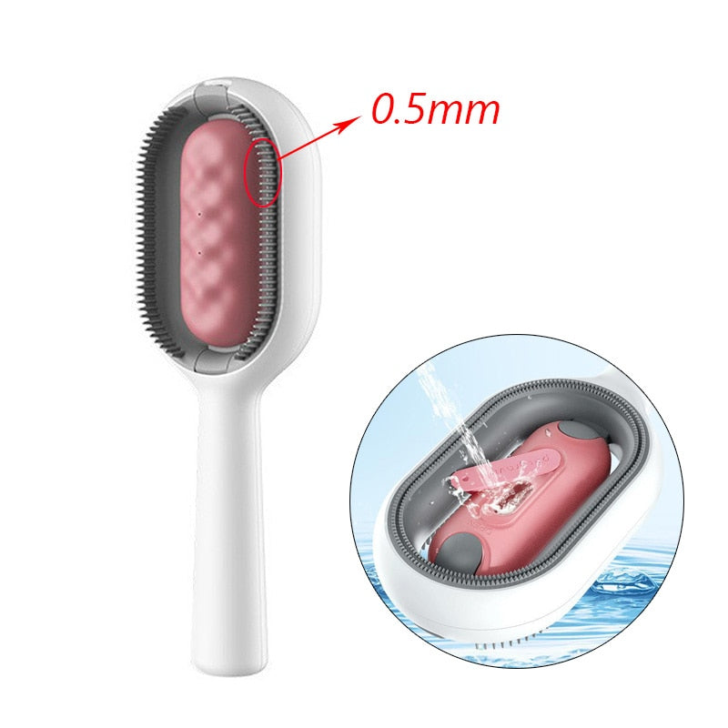 Innovative Pet Hair Detangling Comb with Integrated Water Tank