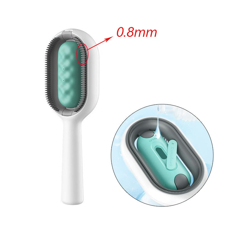 Innovative Pet Hair Detangling Comb with Integrated Water Tank