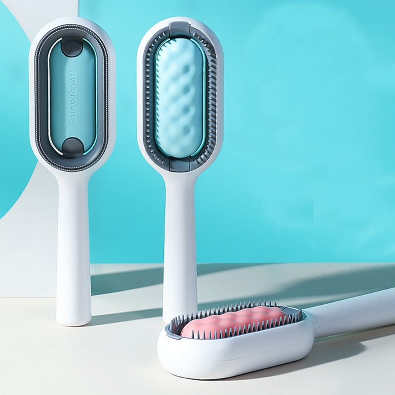 Innovative Pet Hair Detangling Comb with Integrated Water Tank