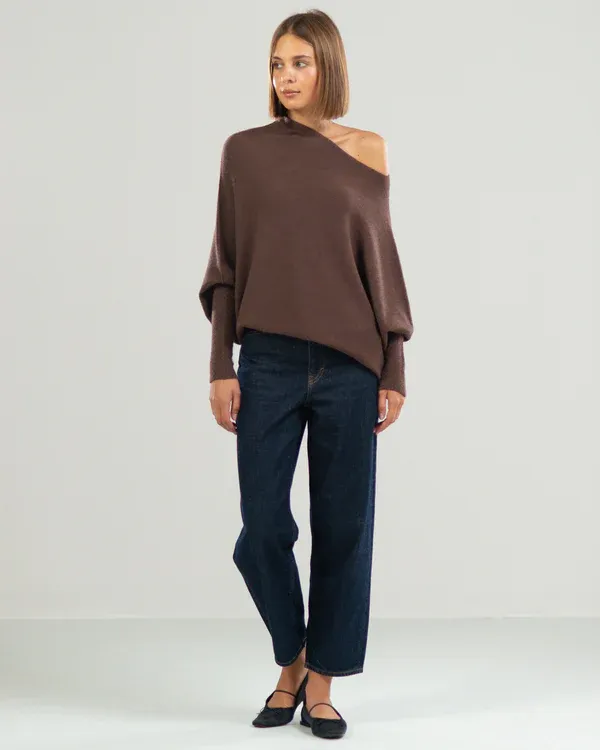 JAKI Asymmetric Draped Jumper