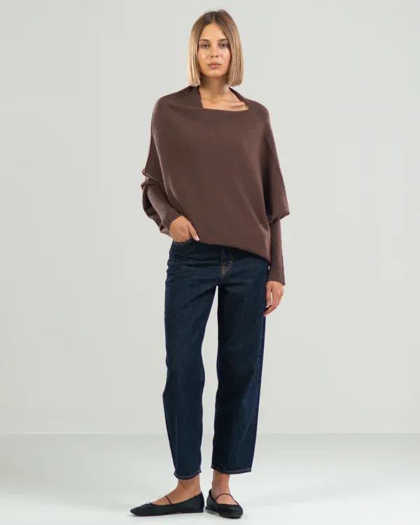 JAKI Asymmetric Draped Jumper