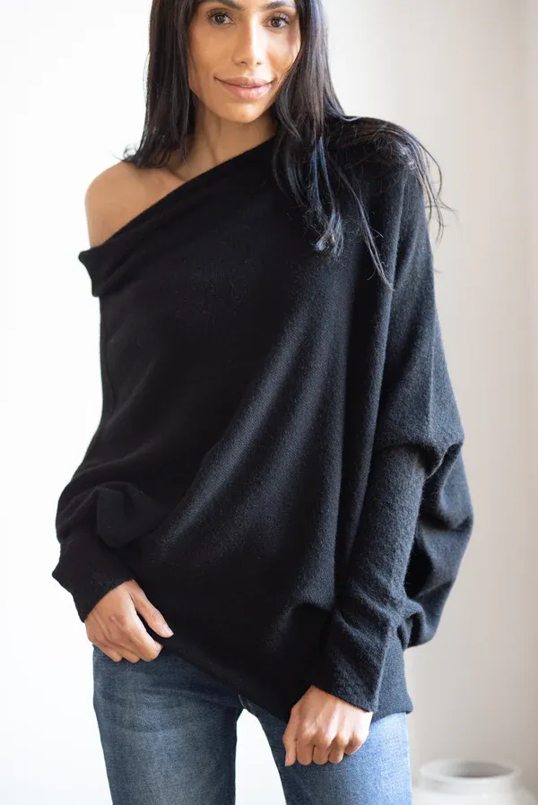 JAKI Asymmetric Draped Jumper