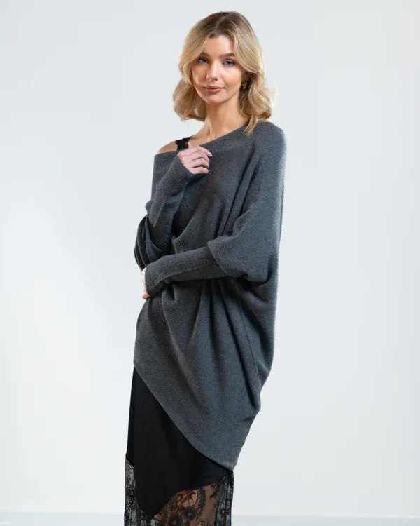 JAKI Asymmetric Draped Jumper