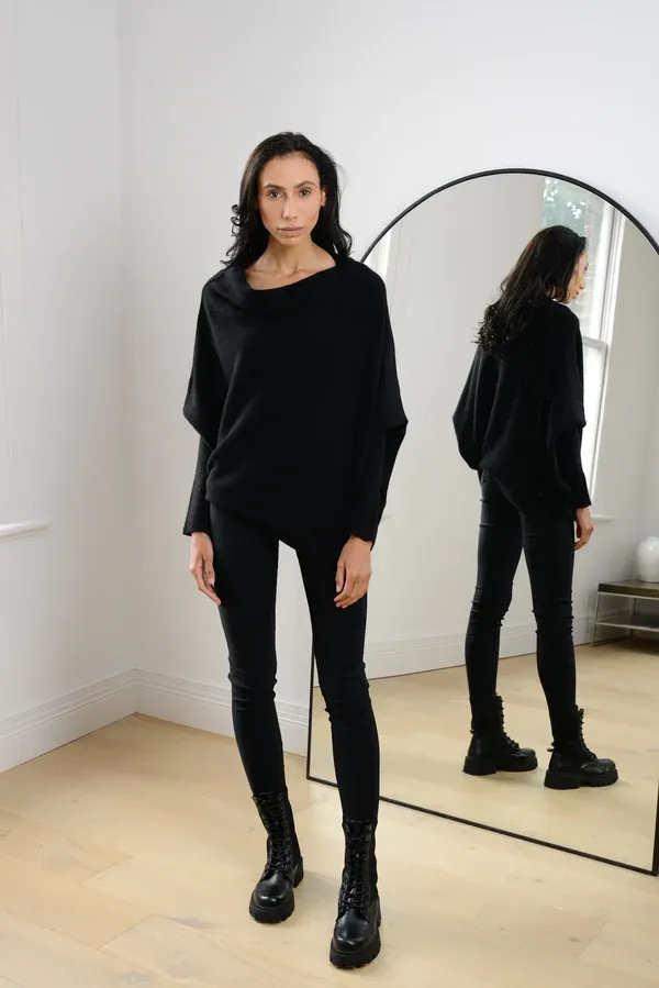 JAKI Asymmetric Draped Jumper