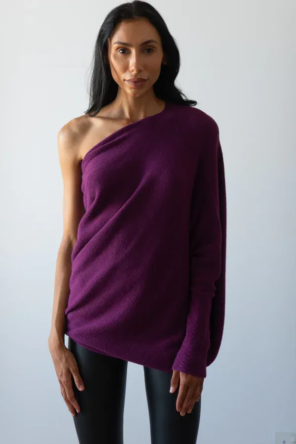 JAKI Asymmetric Draped Jumper