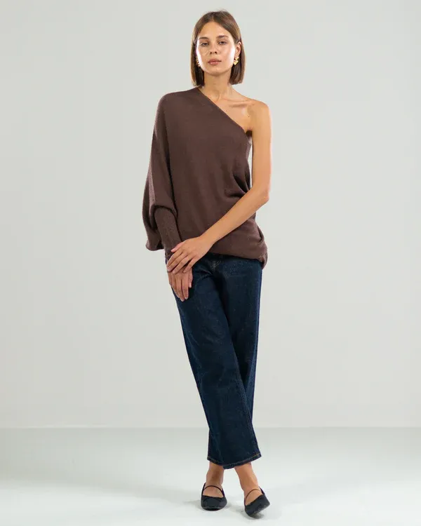 JAKI Asymmetric Draped Jumper