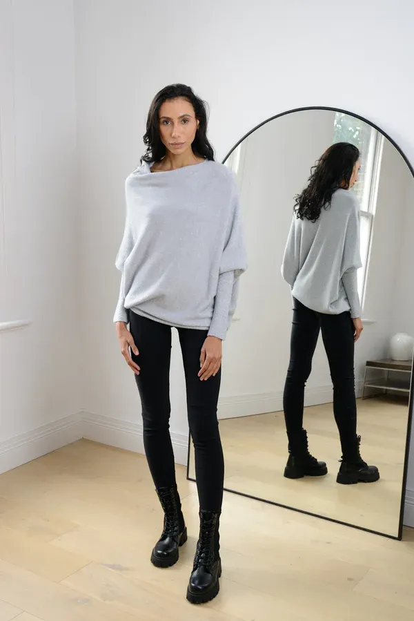 JAKI Asymmetric Draped Jumper