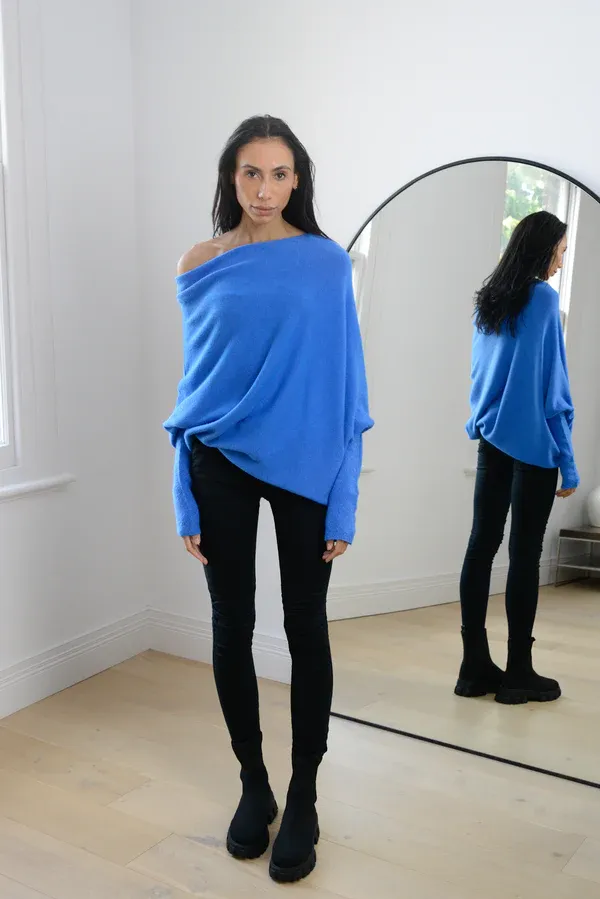 JAKI Asymmetric Draped Jumper