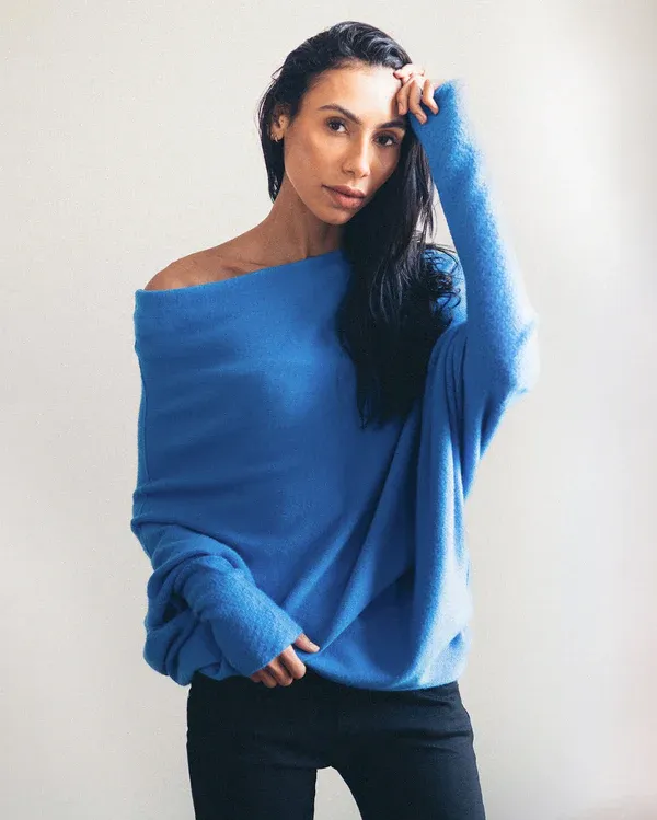 JAKI Asymmetric Draped Jumper