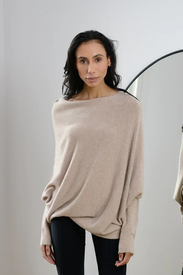 JAKI Asymmetric Draped Jumper