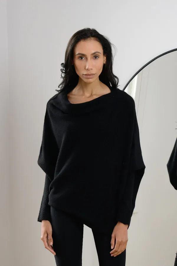 JAKI Asymmetric Draped Jumper