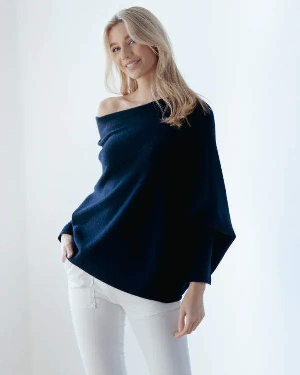 JAKI Asymmetric Draped Jumper