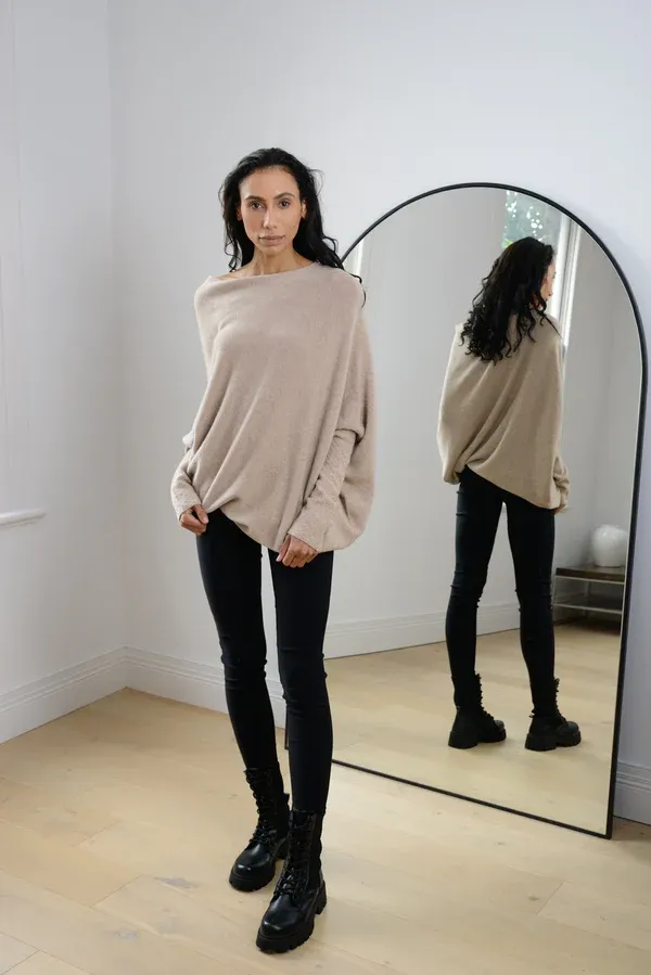 JAKI Asymmetric Draped Jumper