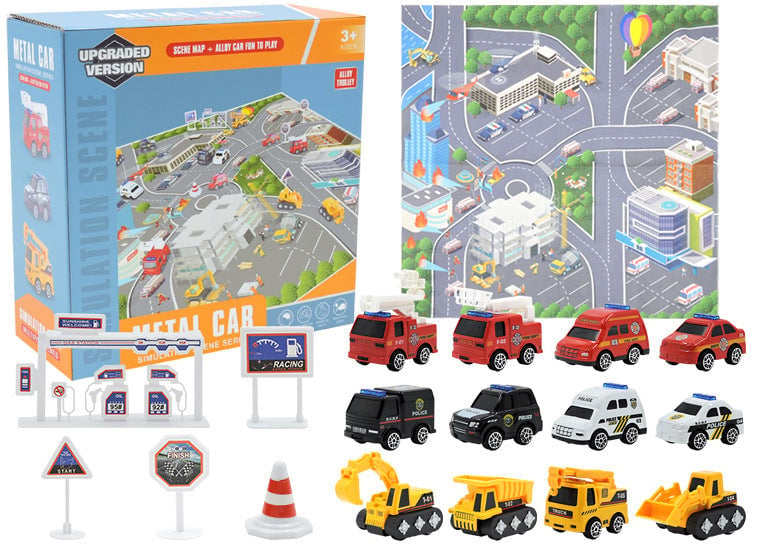 Kids Advent Calendar for Boys: Alloy Construction Engineering Vehicle Toy Sets