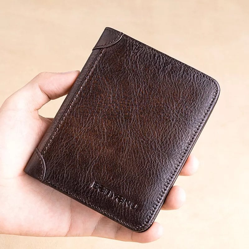 Last Day 49% OFF - Multi-functional RFID Blocking Waterproof Durable Genuine Leather Wallet