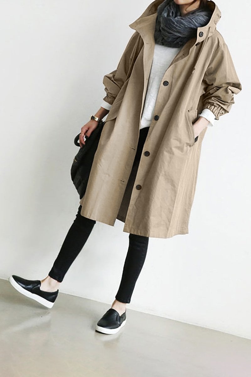 Last Day 49%OFF - Hooded Trench Coat